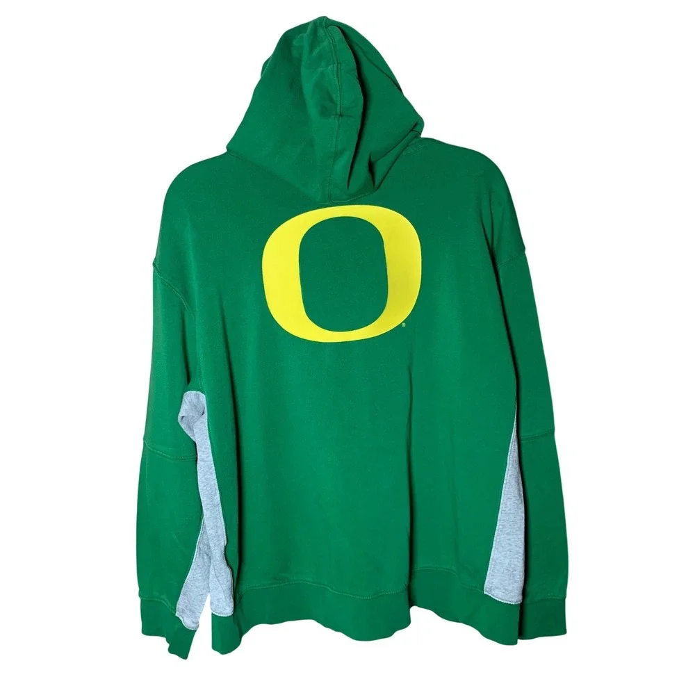 Nike Oregon Ducks Hoodie Women's Large Green Excellent‎  Pullover Logo
